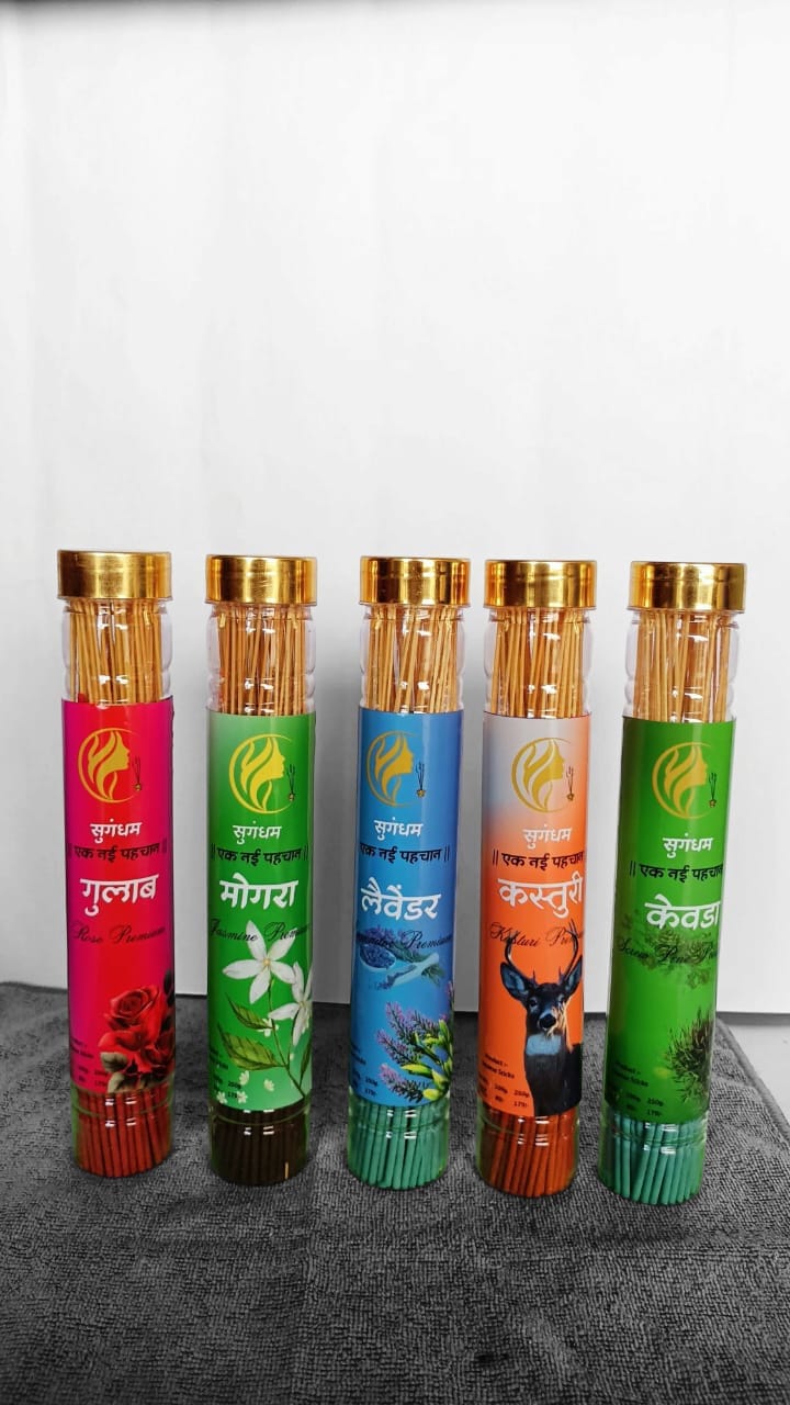 Sugandham Premium Incense Stick Combo – Pack of 5 Fragrances